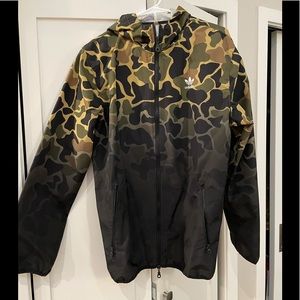 Adidas Camo Windbreaker Size Medium
